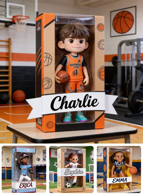 Personalized Latino Male Youth Basketball Player Custom Shaped Acrylic Plaque Sports Gift