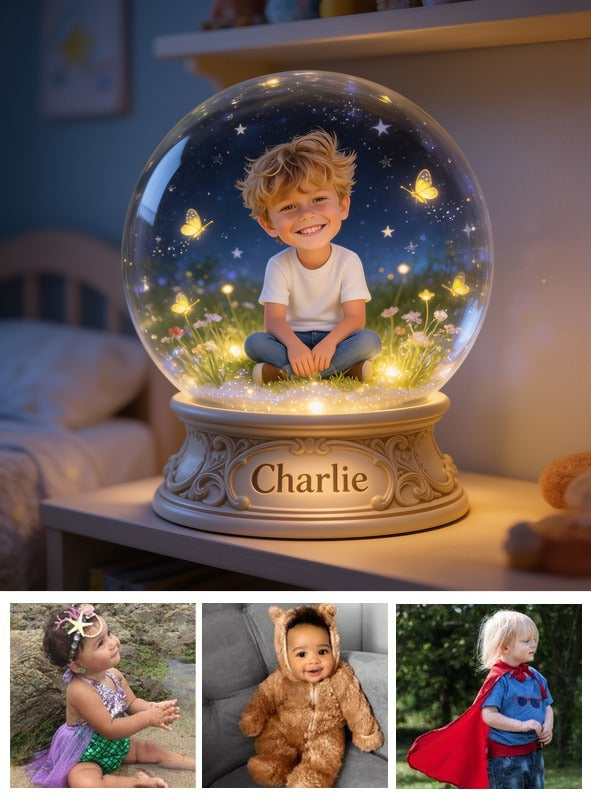 Personalized Little Boy Custom Shaped Acrylic Plaque, Kid Gift for Son Grandson Nephew
