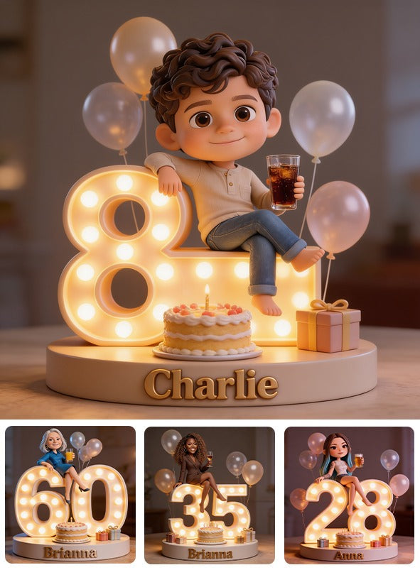 Personalized 8th Birthday Latino Little Boy Custom Shaped Acrylic Plaque Son Grandson Gift