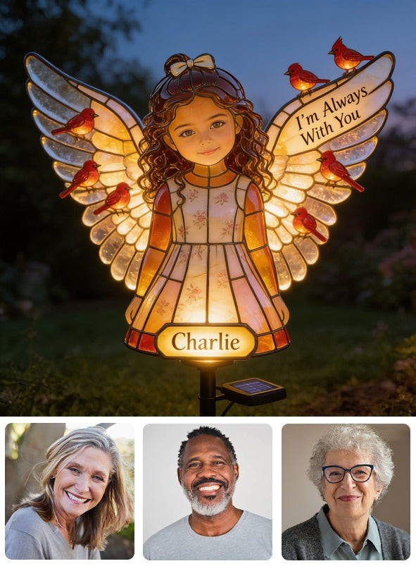 Personalized Latina Little Girl Memorial Garden Solar Light Sympathy Gift