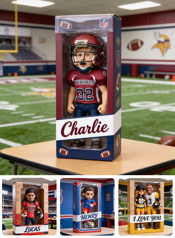 Personalized Youth American Football Player Custom Shaped Acrylic Plaque Sports Fan Gift