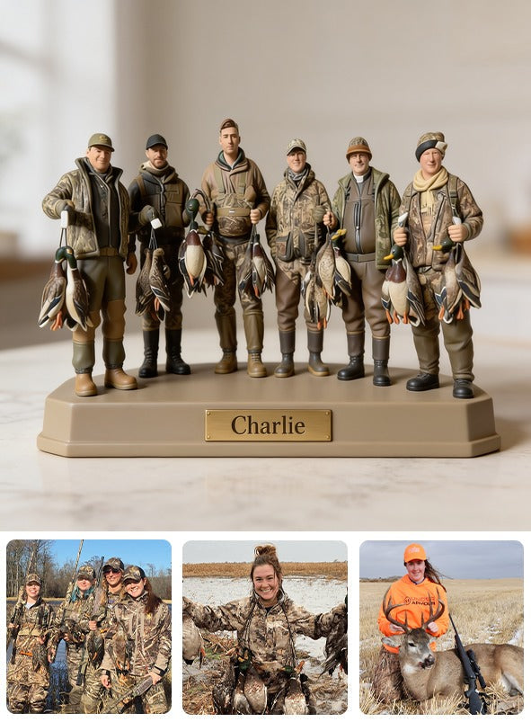 Personalized Duck Hunting Group Custom Shaped Acrylic Plaque Hunting Gift