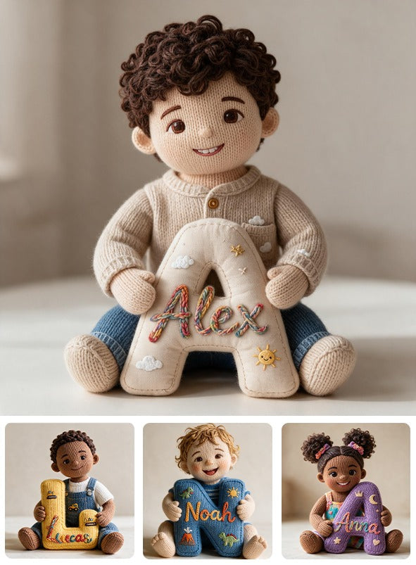 Personalized Custom Photo Latino Little Boy Faux Fur Pillow, Son Grandson Gift