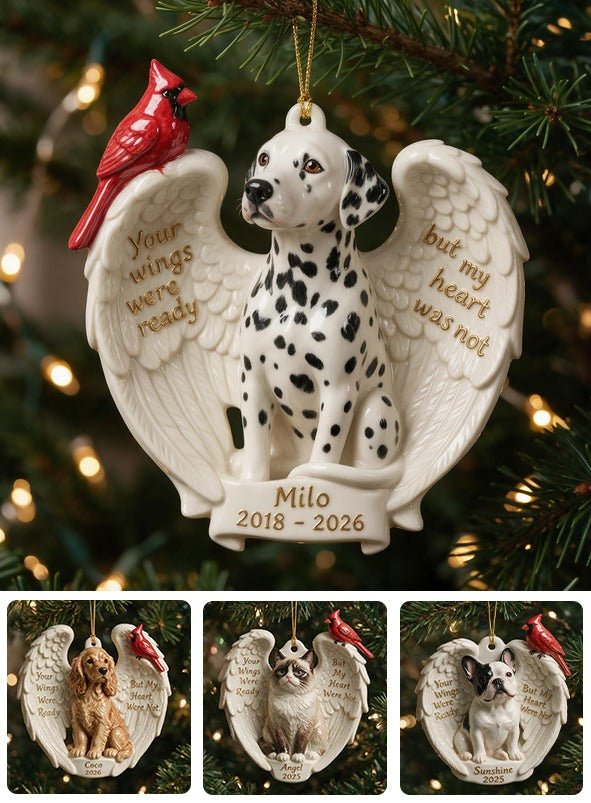 Ornement en céramique commémoratif personnalisé Dalmatien photo Noël 2018-2026