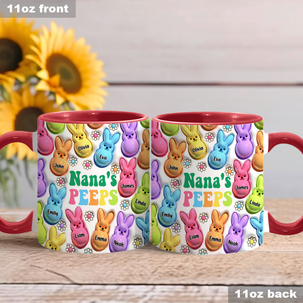 My Peeps - Personalized Grandma Accent Mug