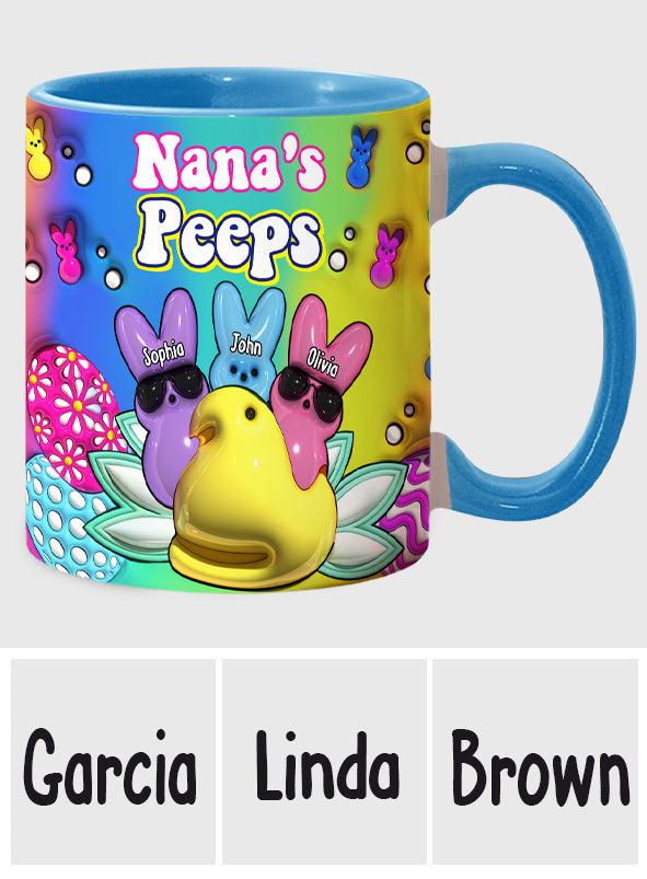 My Peeps - Personalized Grandma Accent Mug