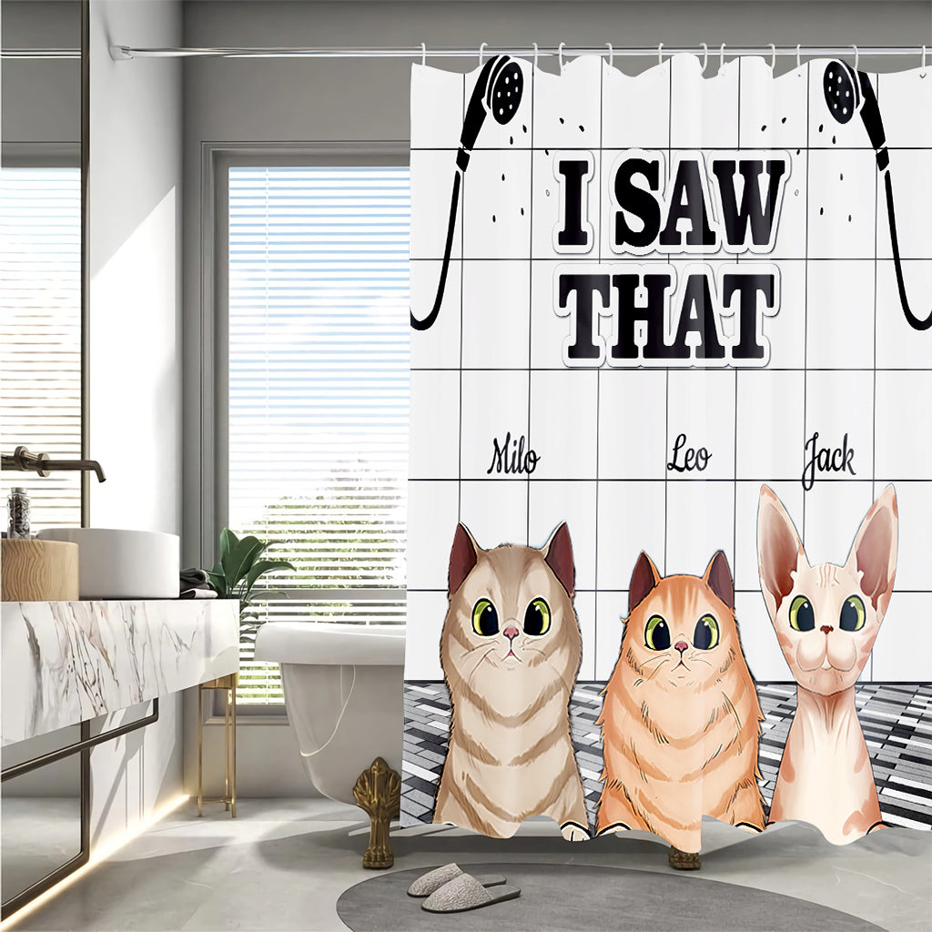 I Saw That - Personalized Dog Shower Curtain