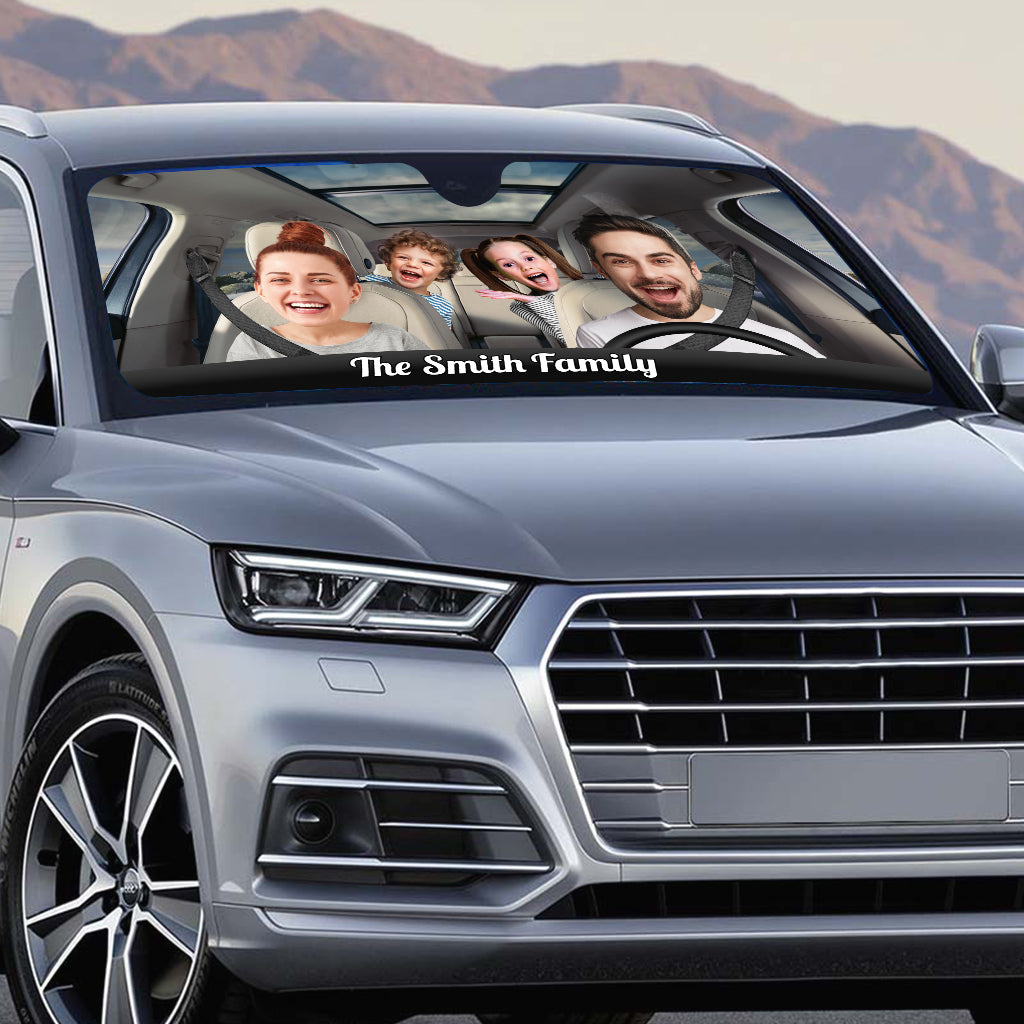 Car Journey - Personalized Family Car Sunshade