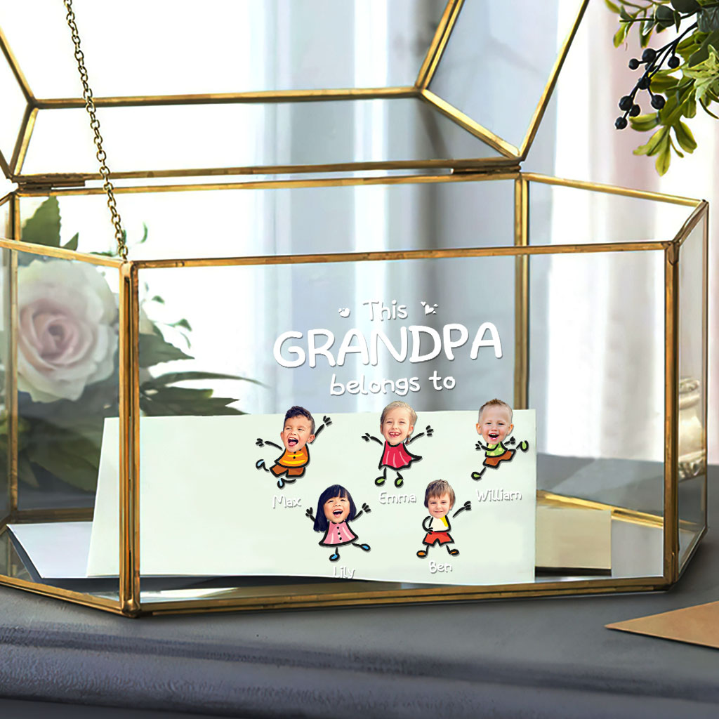 This Grandpa Belongs To - Personalized Grandpa Decal Full