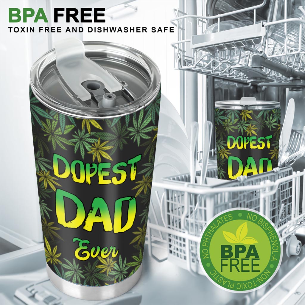 Dopest Dad Ever - Personalized Weed Tumbler
