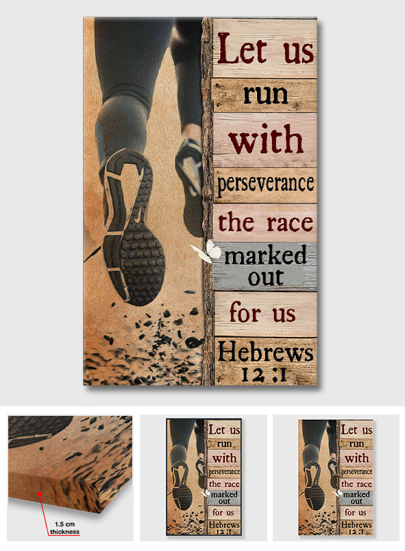 Courons avec persévérance - Toile et affiche de course