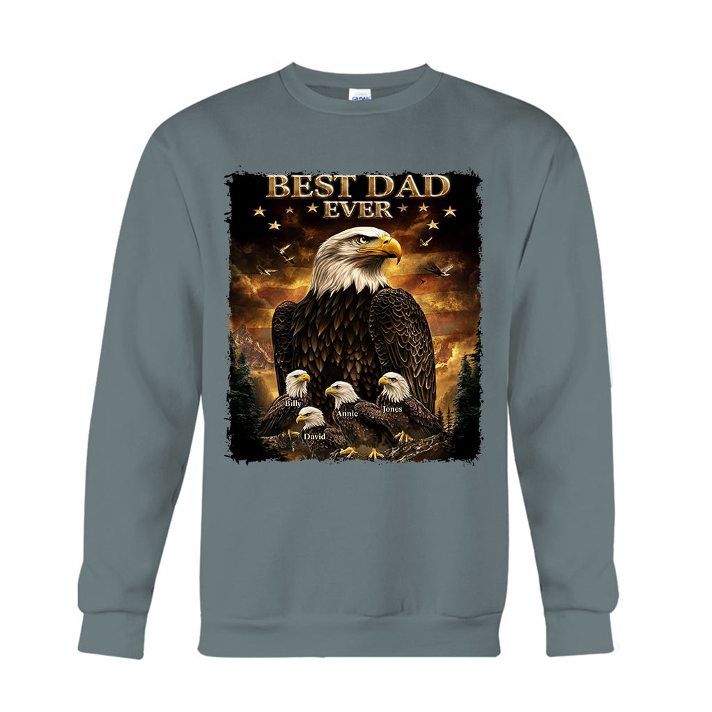 Best Dad Ever - Personalized Father T-shirt And Hoodie