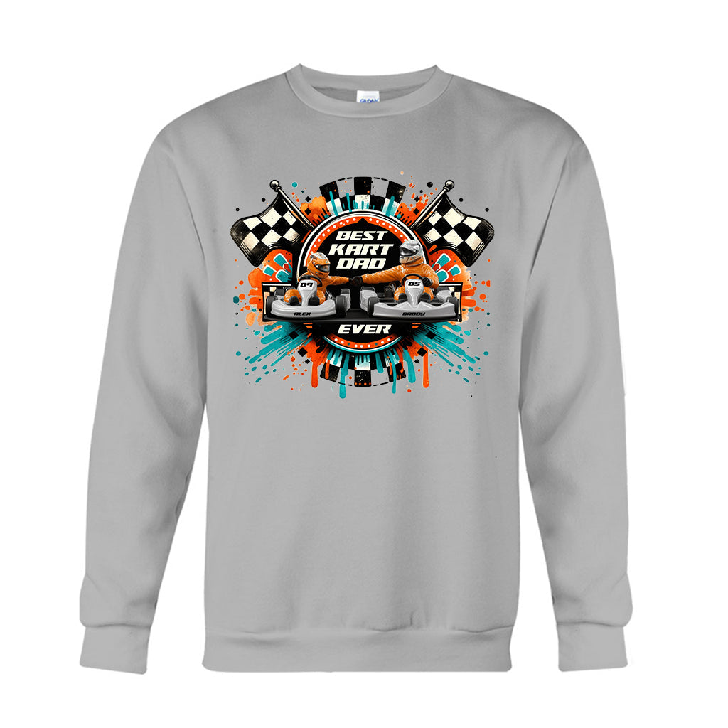 Kart Racing Loving Dad & Kid - Personalized Father T-shirt And Hoodie