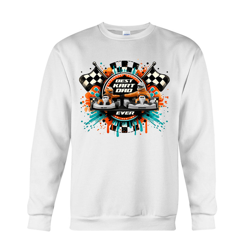 Kart Racing Loving Dad & Kid - Personalized Father T-shirt And Hoodie