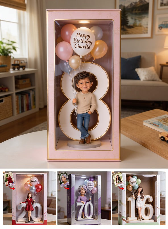 Personalisierte 8. Geburtstags Latino Junge Acryl Displaybox Geschenk für Sohn Enkel