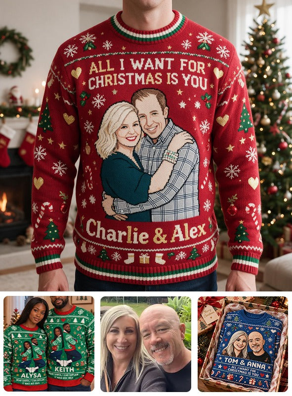 Personalisierter Weihnachts-Pullover für Paare - 30. Jubiläum 1996