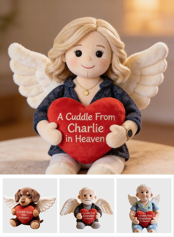 Personalized Memorial Middle-Aged Woman Shaped Pillow Bereavement Sympathy Gift