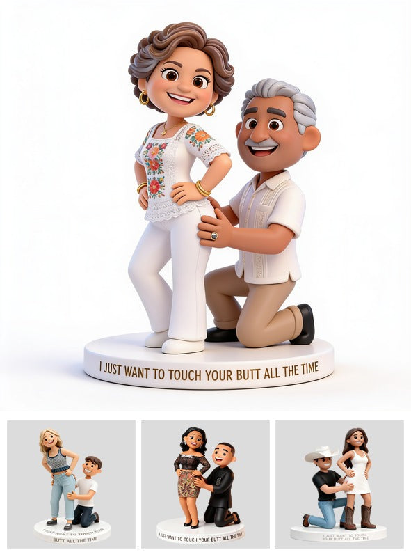Personalisierte Foto-Acrylplakette für ältere Latino-Paare - Lustiges Geschenk