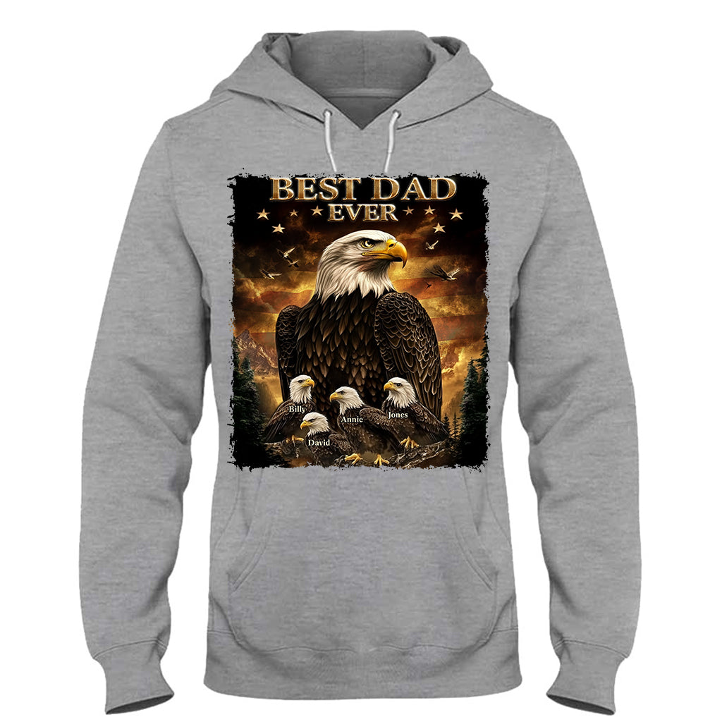 Best Dad Ever - Personalized Father T-shirt And Hoodie