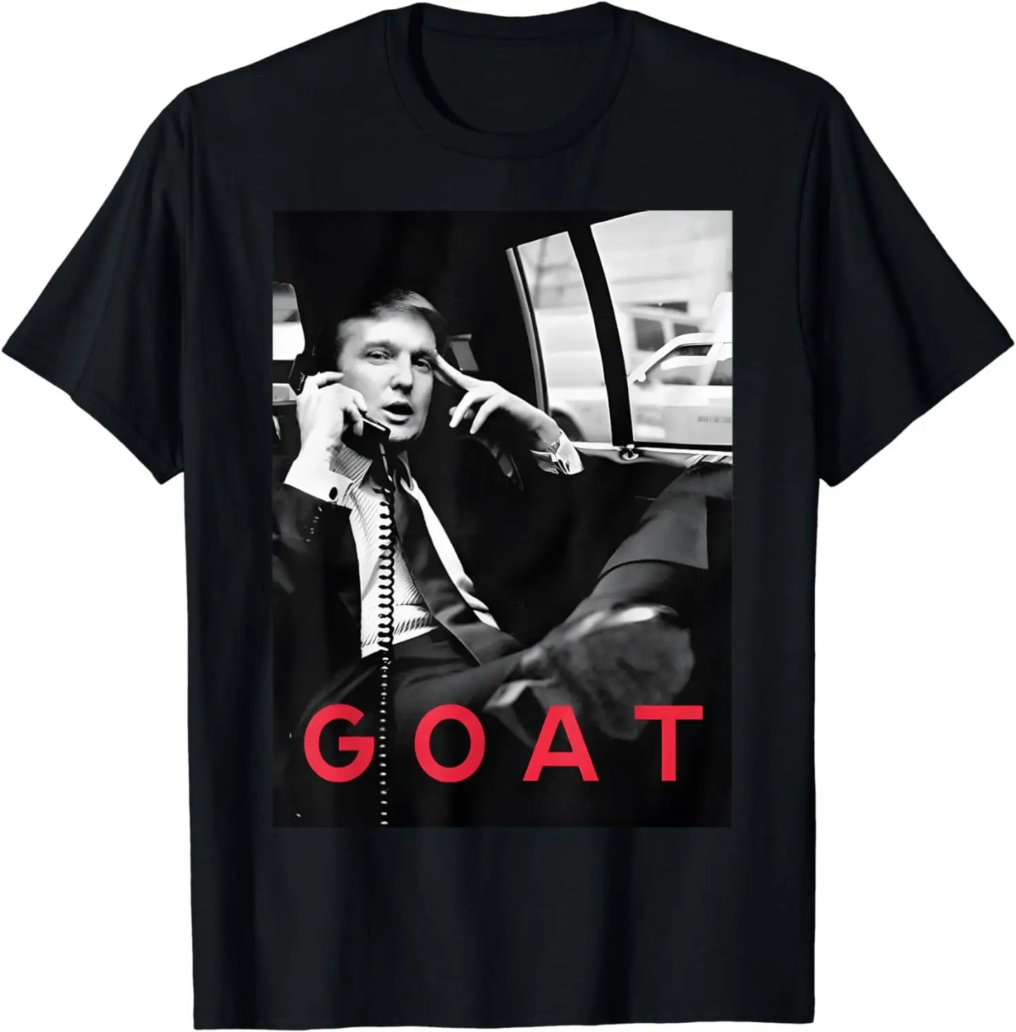 T-shirt graphique « Goat Vote Trump 2024 » (Soutien aux Républicains et à l'Amérique) - Vêtements streetwear pour hommes - Sweat à capuche