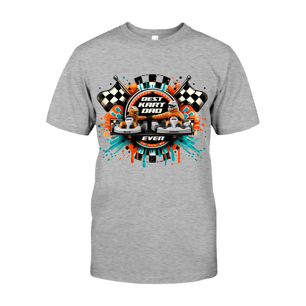 Kart Racing Loving Dad & Kid - Personalized Father T-shirt And Hoodie
