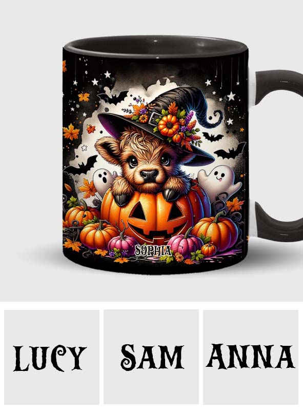 Spooky Little Baby Cow - Personalized Accent Mug