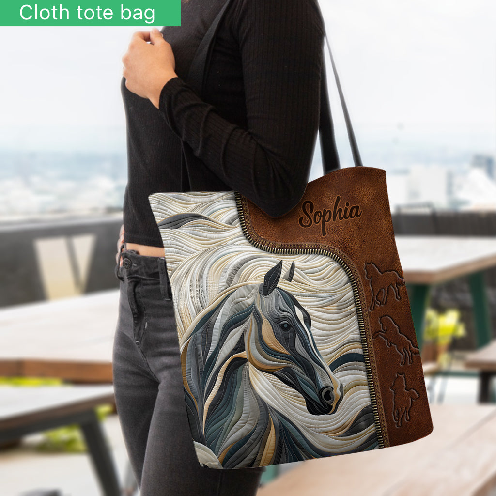 Beautiful Horse - Personalized Horse Tote Bag