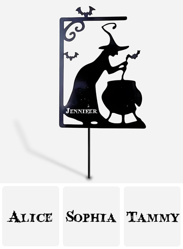 Witch Property Trespassers Will Be Used As Ingredients - Personalized Witch Metal Garden Art