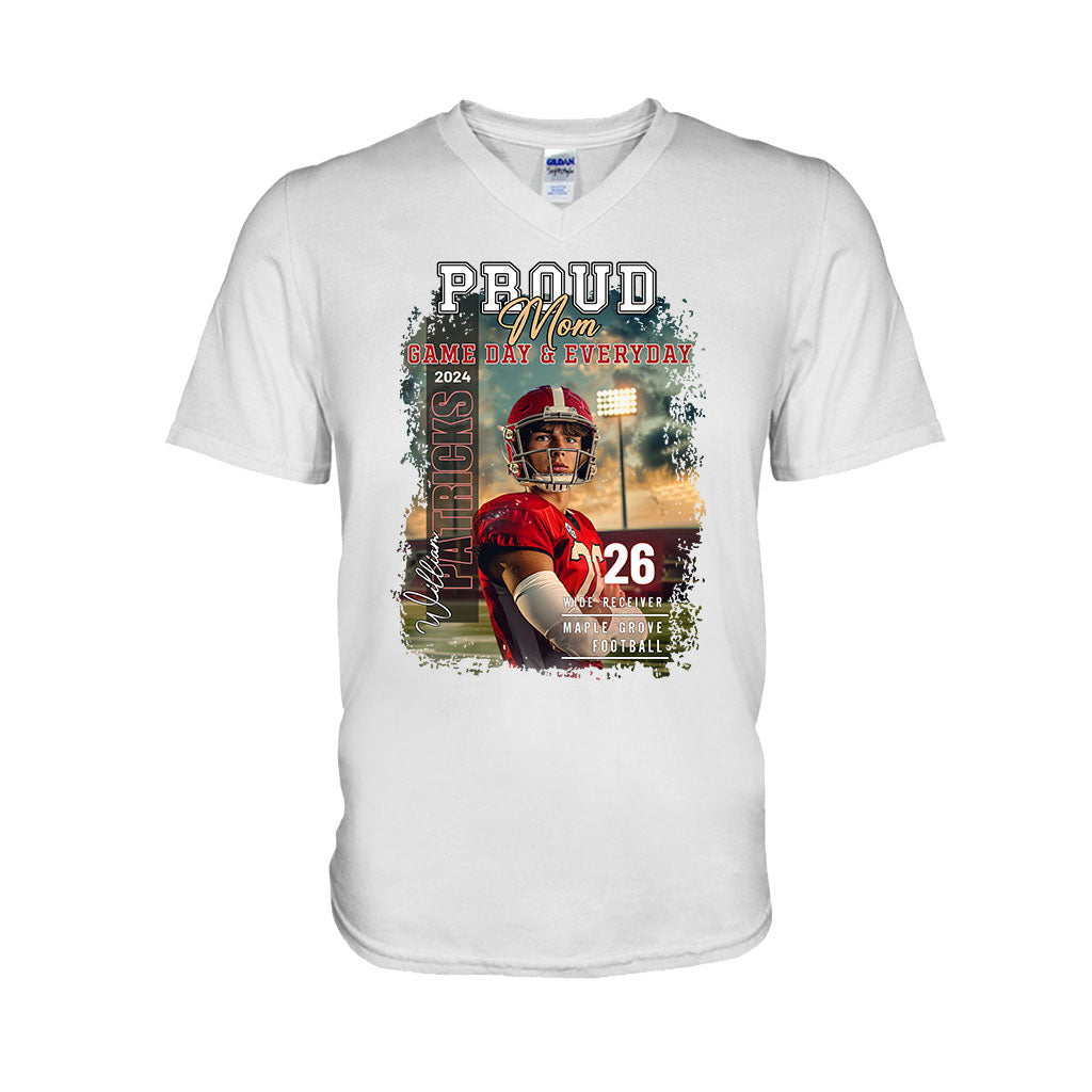 Pround Mom/ Dad/... Game Day & Everyday - Personalized Football T-shirt And Hoodie
