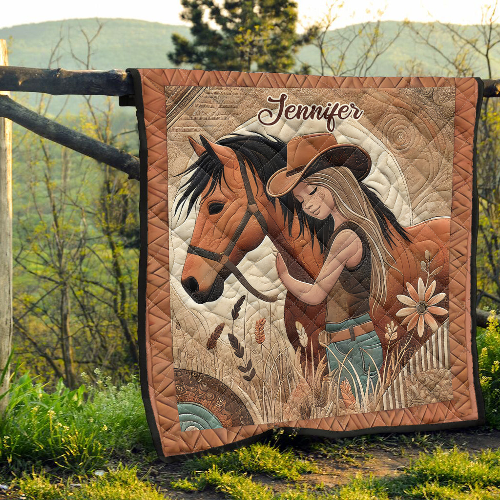 Horse Lovers - Personalized Horse Quilt