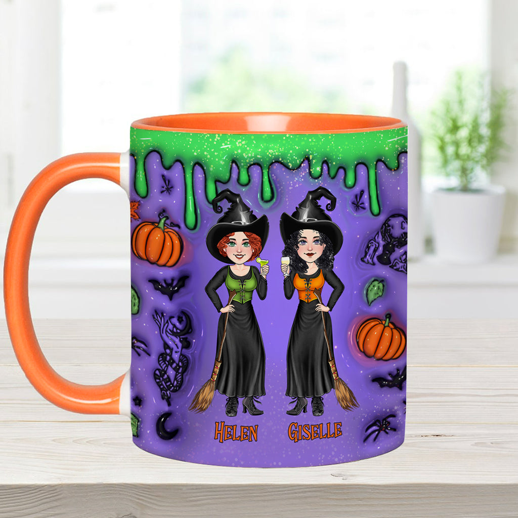 We're Not Sugar And Spice And Everything Nice - Personalized Bestie Accent Mug
