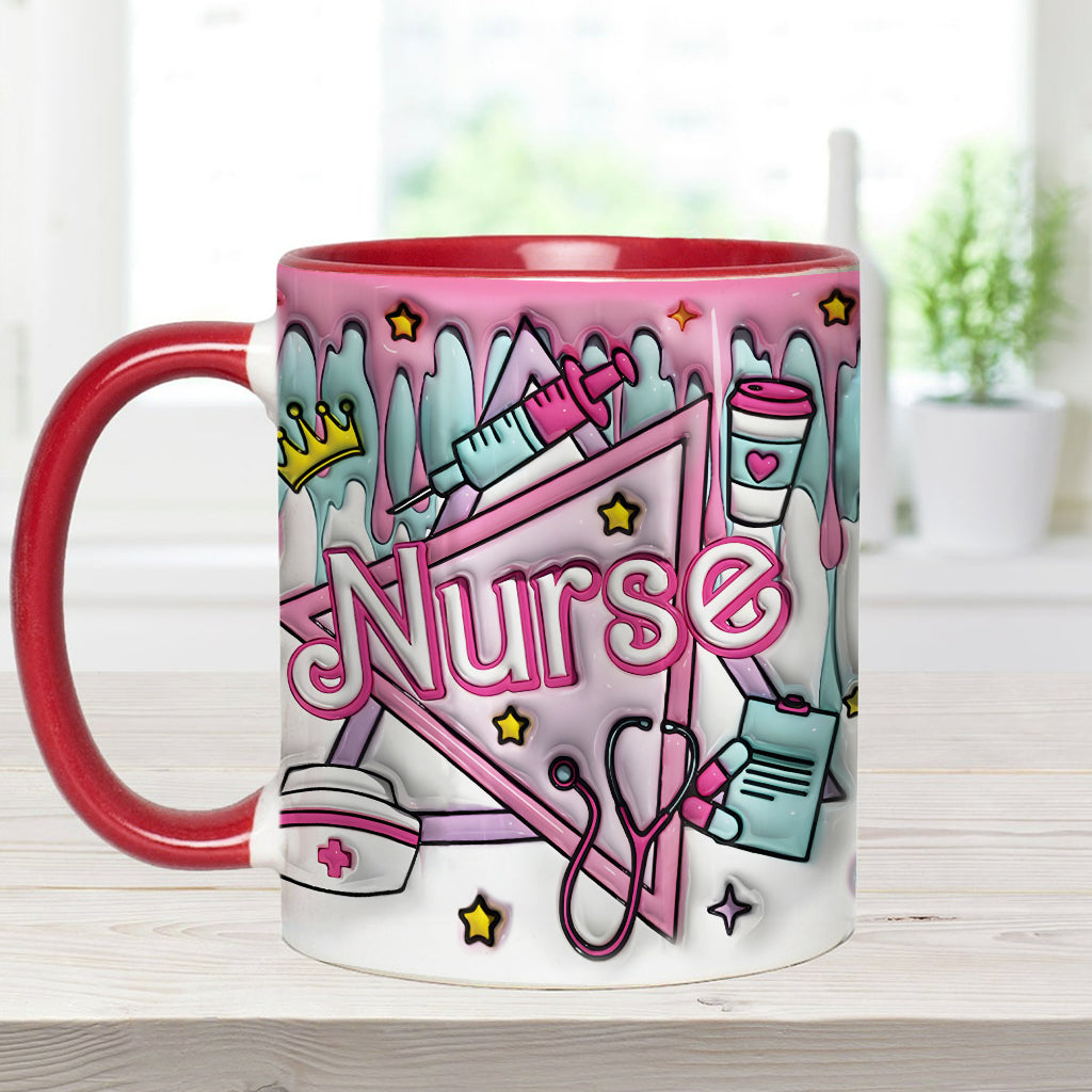 Proud Nurse - Personalized Nurse Accent Mug