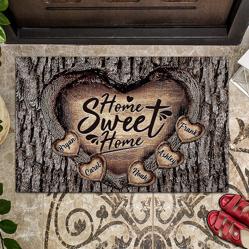 Home Sweet Home - Personalized Family Doormat