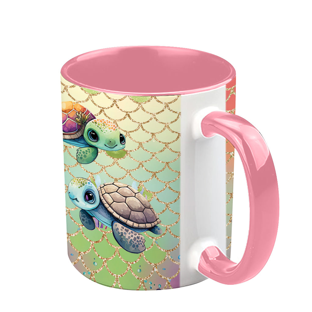 Cute Turtles - Personalized Turtle Accent Mug