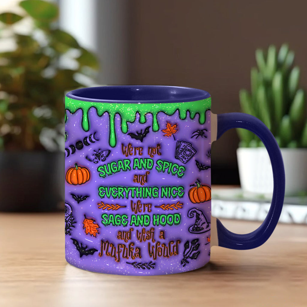 We're Not Sugar And Spice And Everything Nice - Personalized Bestie Accent Mug