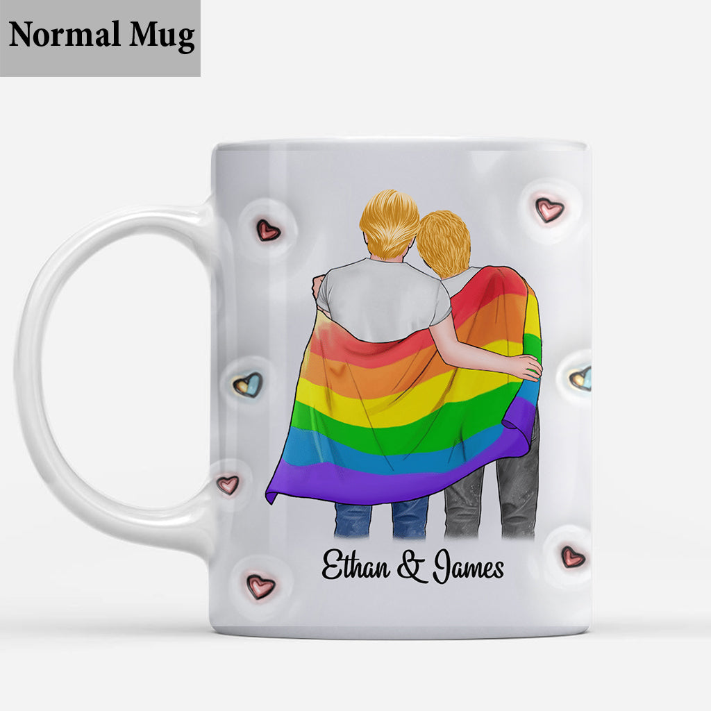 I Met You, I Liked You, I Loved You, I'm Keeping You - Personalized LGBT Support Mug