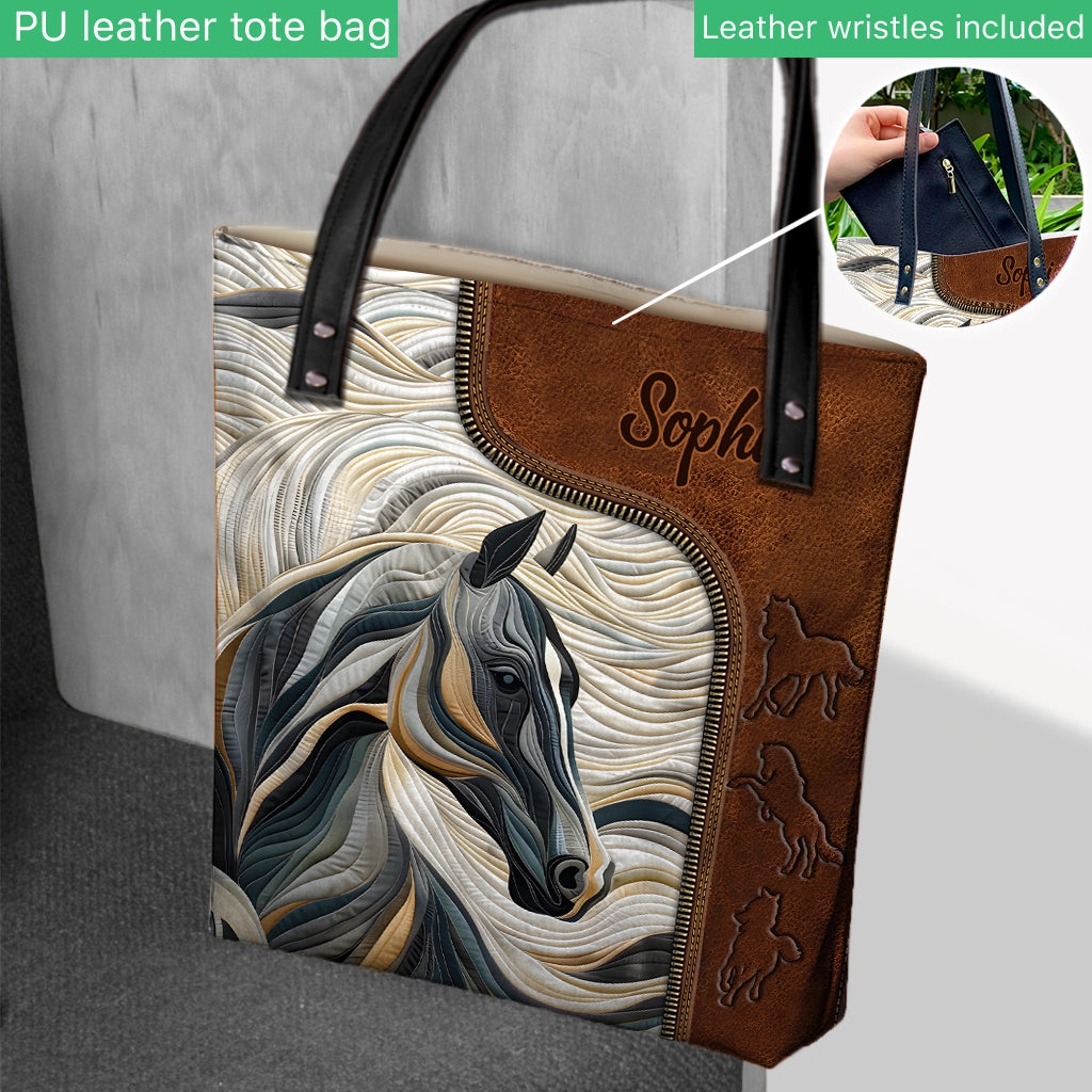 Beautiful Horse - Personalized Horse Tote Bag