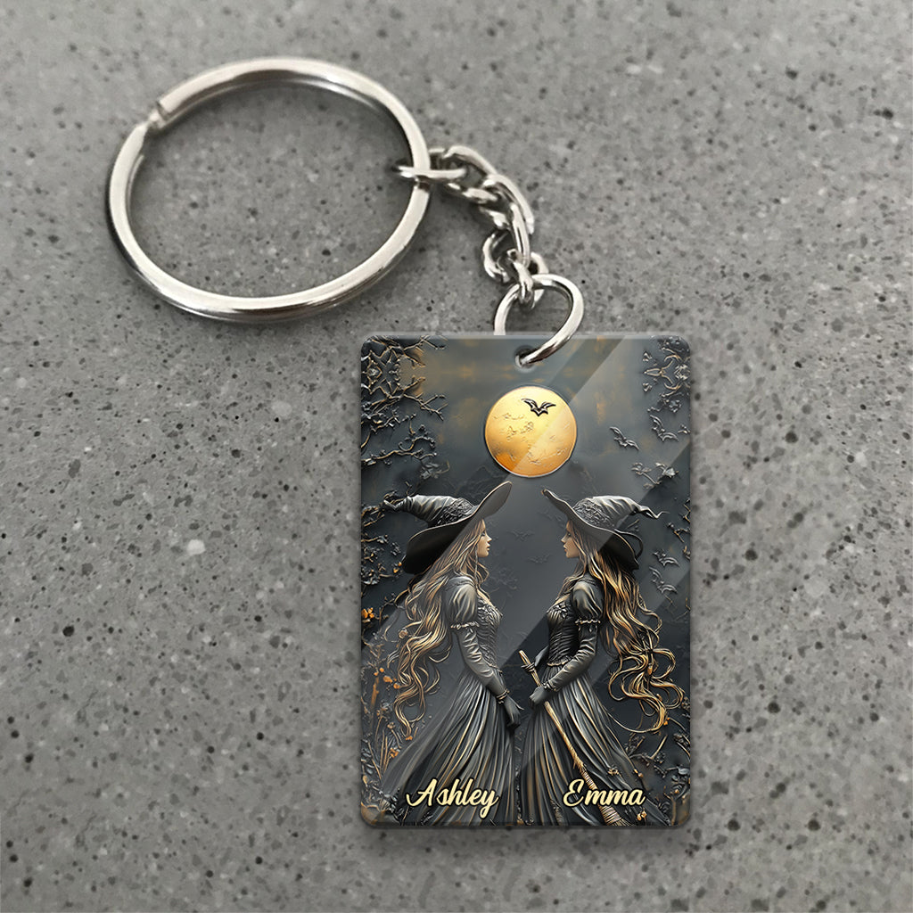 Witches By Nature Bitches By Choice - Personalized Bestie Keychain