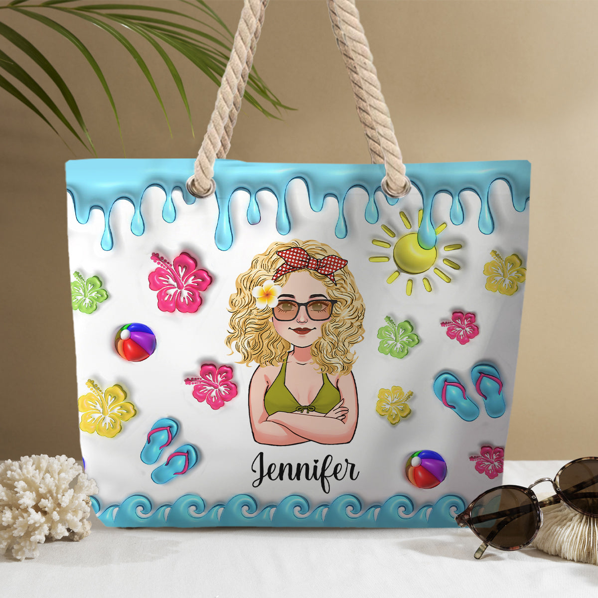 Life Is Better In Summer - Personalized Sea Lover Beach Bag