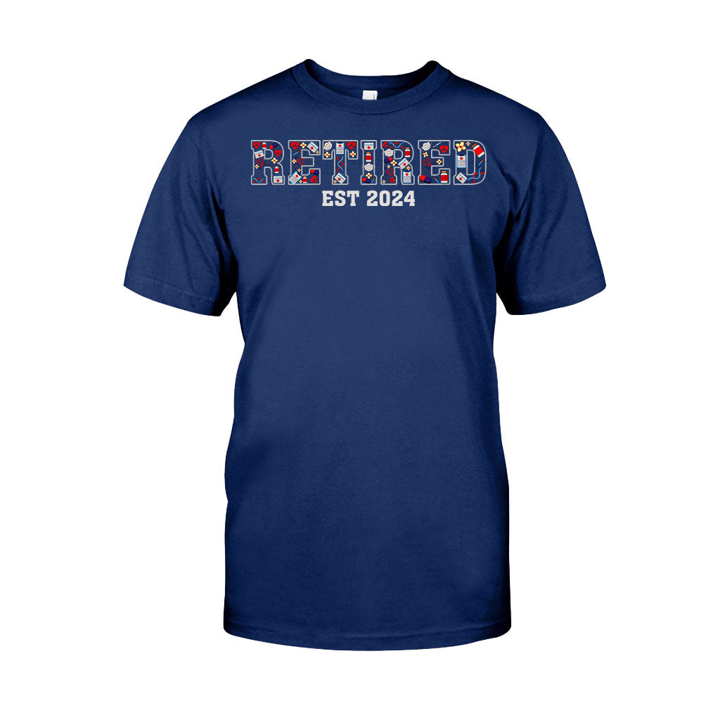 Retired Nurse Since - Personalized Nurse T-shirt And Hoodie