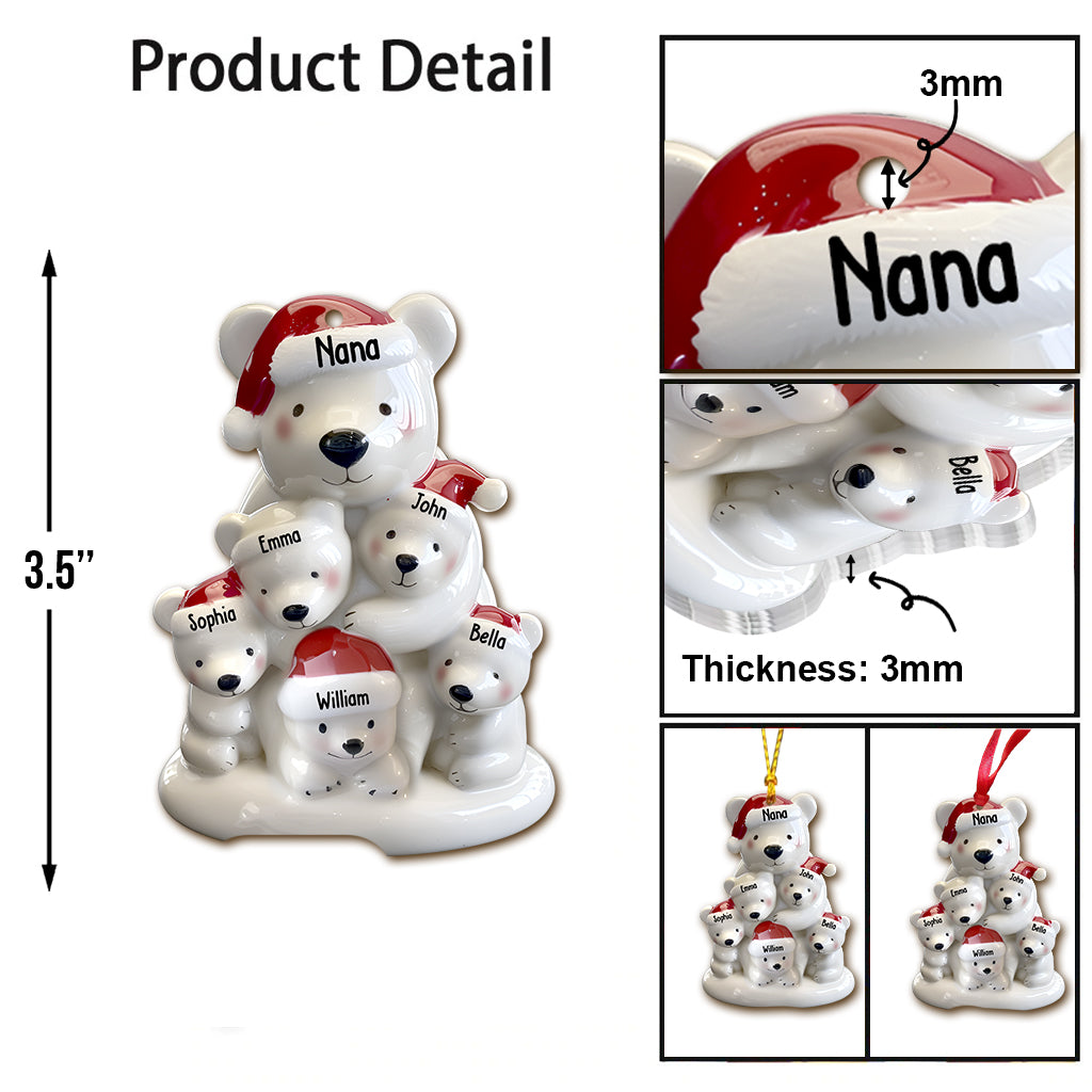 Nana Bear - Personalized Grandma Ornament