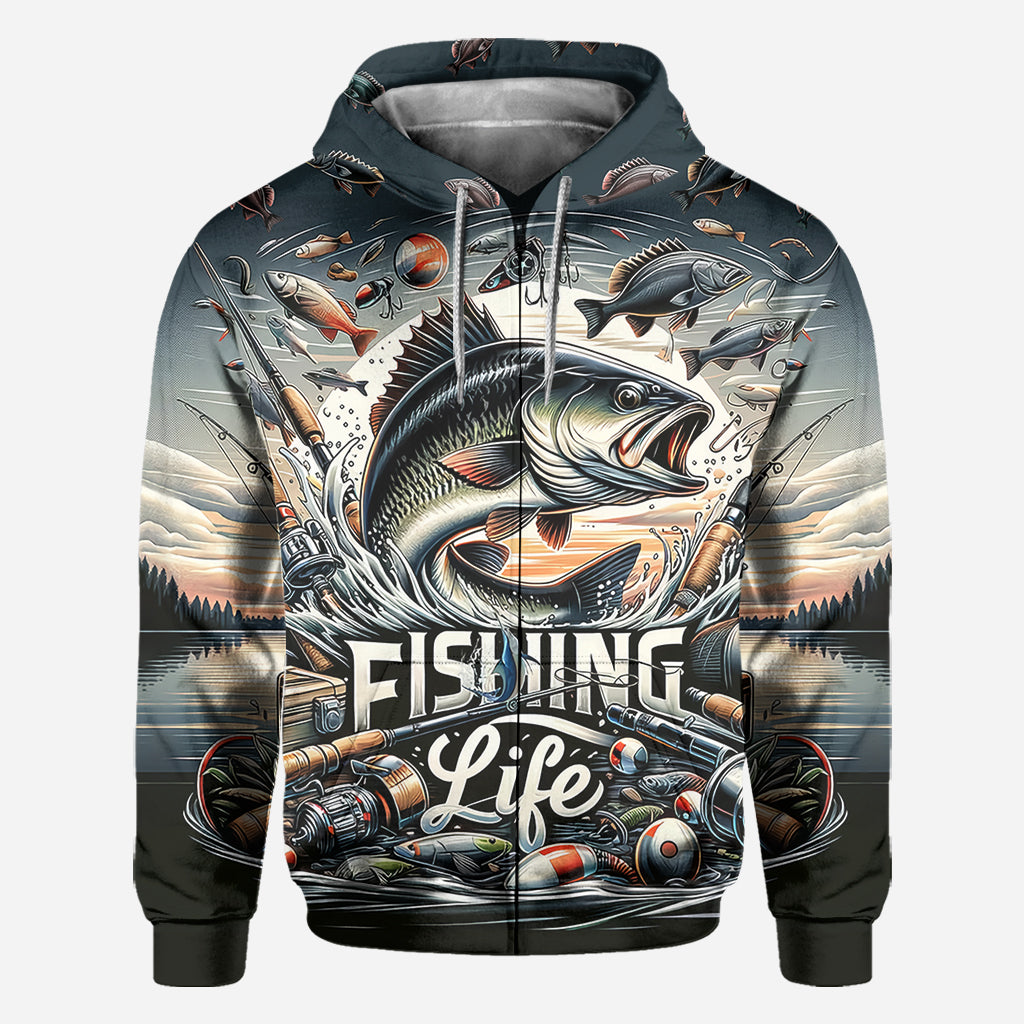 Fishing Life - Fishing All Over Shirt