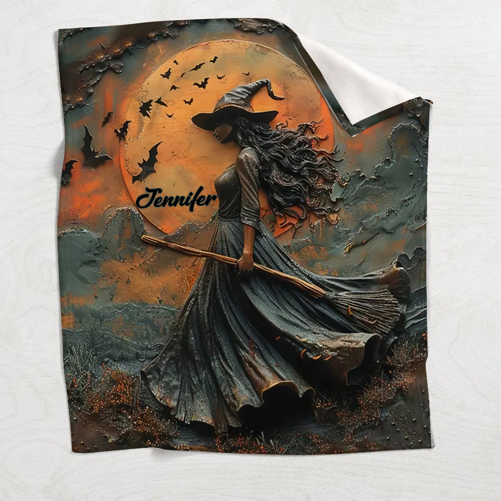 Beautiful Witch - Personalized Witch Blanket