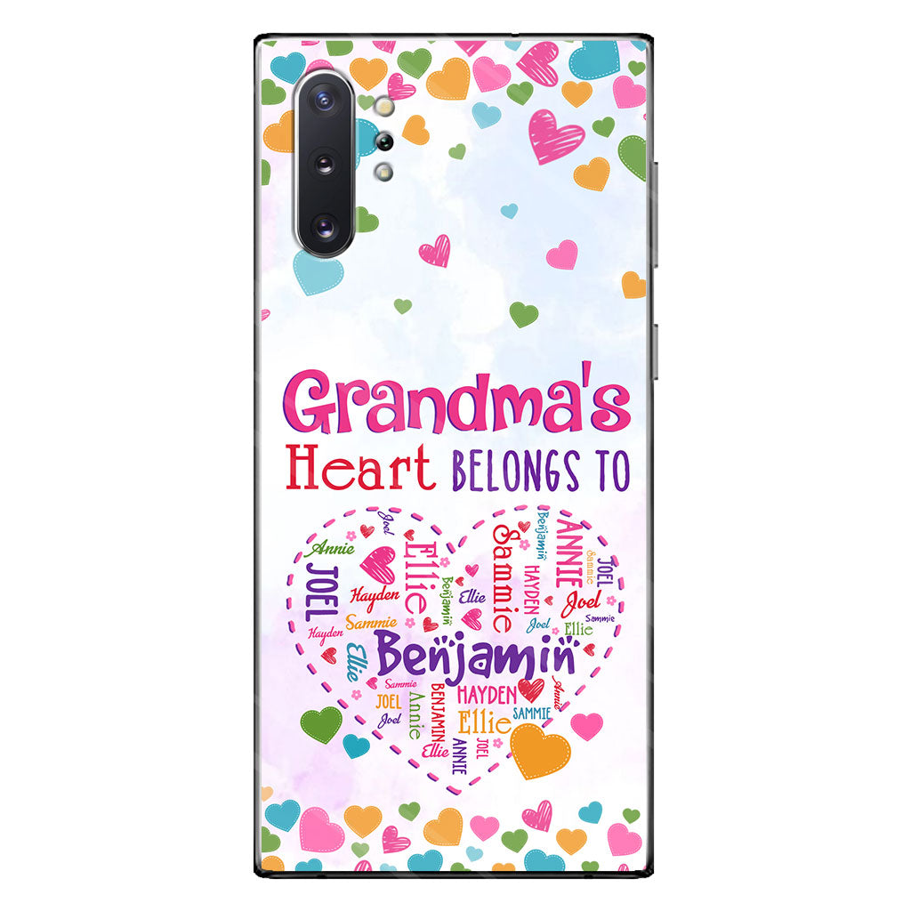 Grandma's Heart - Personalized Grandma Phone Case