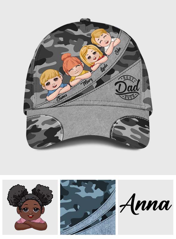 Best Dad Ever Cool Kids - Personalized Father Classic Cap