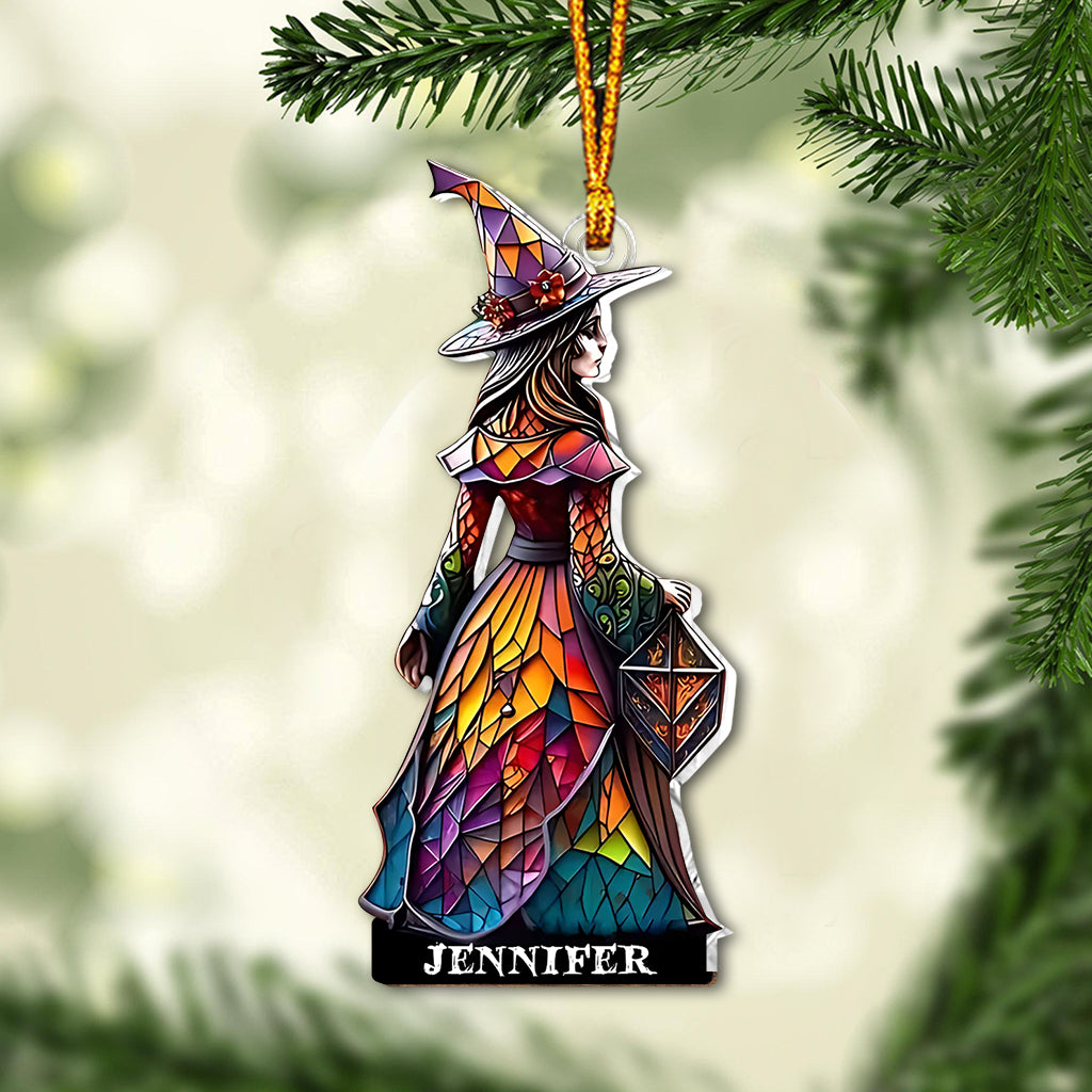 Beautiful Witch - Personalized Witch Custom Shaped Ornament