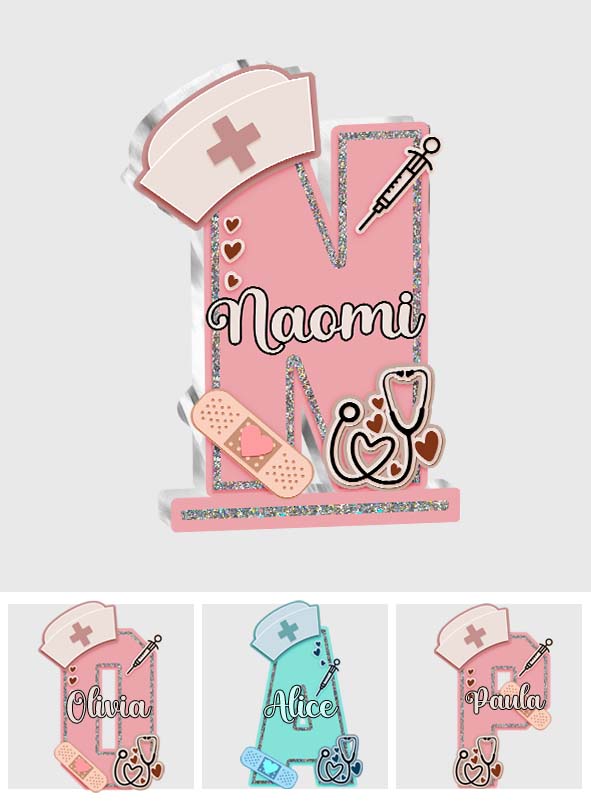 Nurse Letter - Personalized Nurse Custom Shaped Acrylic Plaque