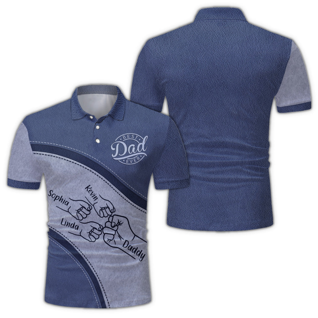 Best Dad Ever - Personalized Father Polo Shirt