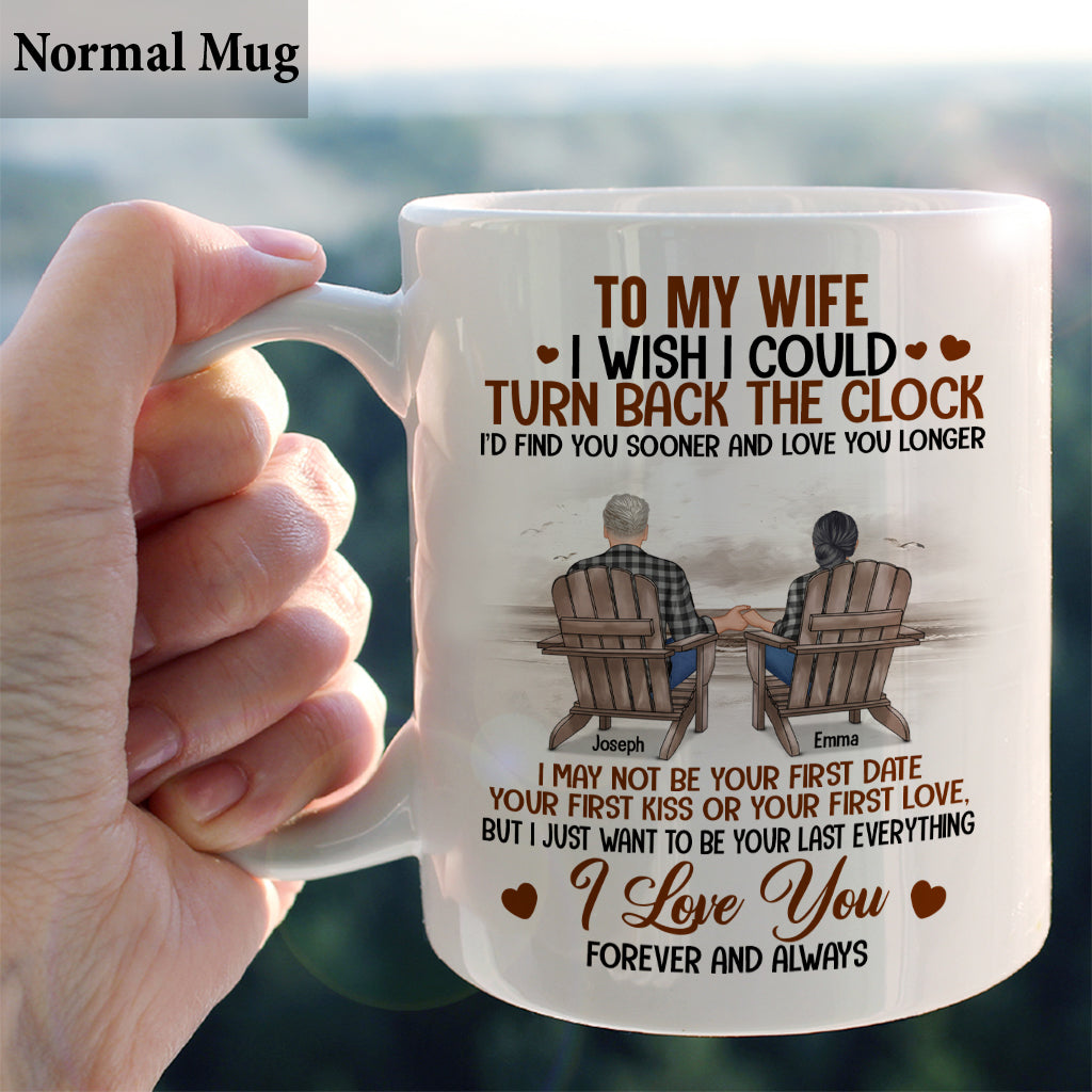I Wish I Could Turn Back The Clock - Personalized Husband And Wife Mug