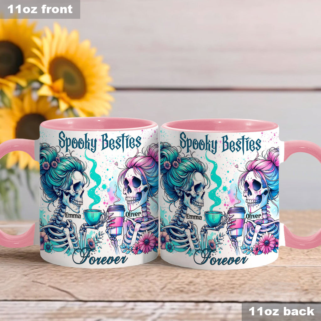 Spooky Besties Forever - Personalized Bestie Accent Mug